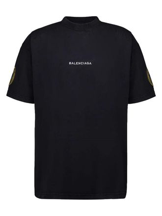 Balenciaga Oversize Fit Cotton T-Shirt - Black