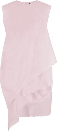 Jacquemus Short Dresses, female, Pink, Size: XS Layered Cotton Dress