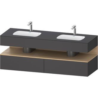 Duravit Qatego Lavabo Encastrado Con Base De Lavabo Consola, - Duravit