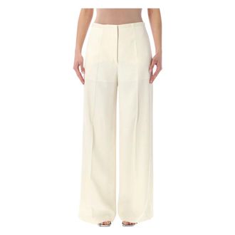 Alberta Ferretti Alberta Ferretti, Wide Trousers, female, Beige, Size: XS Wide-Leg Trousers