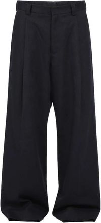N&deg;21 Oversized Broeken met Plooi - Heren - Wijde Broeken - Blauw - M - Broeken