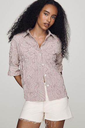Maeve Mabel Boxy Oxford Shirt Top