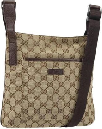 Gucci Pre-owned Cross Body Bags, female, Beige, Size: ONE SIZE Pre-owned Cross Body Bag