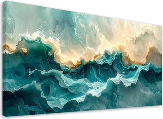 Feeby Impresi&oacute;n De Imagen, Azul Abstracto Moderno, 120x60
