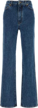 Khaite Blue Bootcut High Rise Jeans