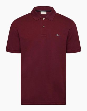 GANT Mens LG Polo Shirt - Red - Size: 42