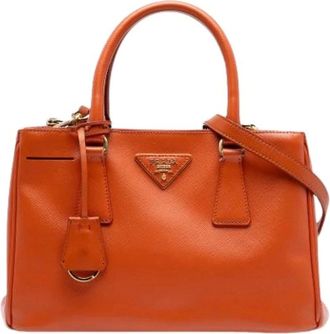 Prada Pre-owned Handbags, female, Orange, Size: ONE SIZE Pre-owned Vintage Handbag