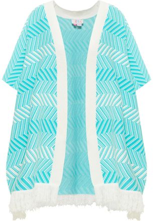 Izia Gebreide poncho Dames Aquawit