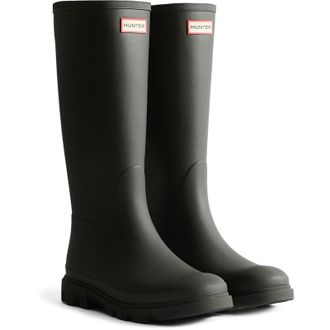 Hunter Mens Unisex Adult Downpour Tall Wellington Boots (Dark Olive) - Size UK 12