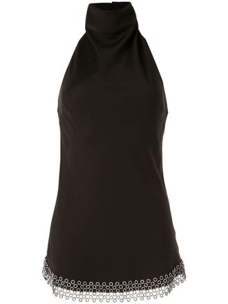 Ellery Limogie halterneck top - women - Polyester/Acetate - 2 - Black