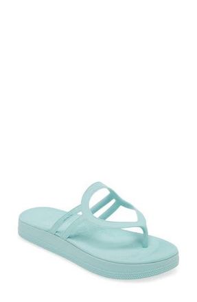 Sanuk Sunshine Platform Flip Flop in Pastel Turquoise at Nordstrom Rack, Size 10