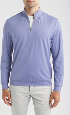 Johnnie-O Bixler Long Sleeve Quarter Zip Sweatshirt in Fig at Nordstrom, Size Xx-Large