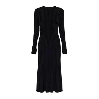 Ami Knitted Dresses, female, Black, Size: 2XS Long-sleeved Dress