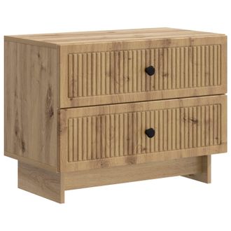 vidaXL Armario De Noche Con Caj&oacute;n Roble Artesanal 62 X 34,5 X 47,5 Cm Vidaxl