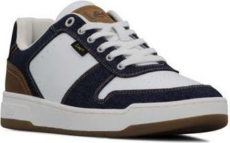 Lee Specter Sneaker in White/Navy Denim at Nordstrom Rack, Size 10.5
