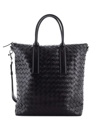 Bottega Veneta Convertible Zip Intrecciato Leather North South tote bag - women - Calf Leather - One Size - Brown
