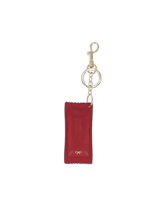Anya Hindmarch Womens Keychains Red Goat Leather