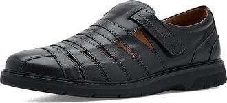 Josef Seibel Stuart 12 Mens Sandals Black : EU 45 (US Mens 11-11.5) M, Leather