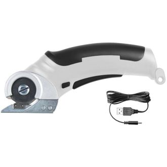 OEM Tijeras El&eacute;ctricas, Tijeras El&eacute;ctricas Inal&aacute;mbricas Para Cortar Tela, Cart&oacute;n, Pl&aacute;stico, Cortador Rotatorio El&eacute;ctrico, Gris