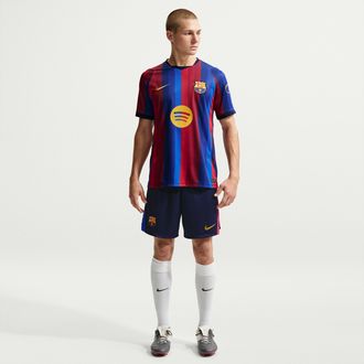 Nike FC Barcelona 2026/27 Stadium Home Nike Mens Dri-FIT Soccer Replica Shorts in Blue | II1947-498