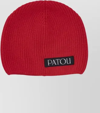 Patou ribbed cashmere beanie