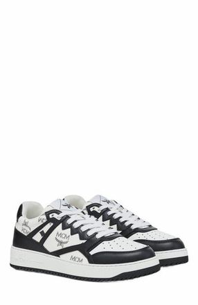 MCM Neo Terrain Lo Sneakers in Visetos in Black & White at Nordstrom, Size 37