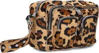 N&uacute;noo Tassen, Dames, Bruin, ONE Size, Stijlvolle Bruine Schoudertas Ellie