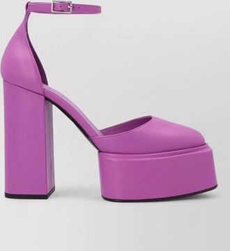 3Juin leather ankle-strap platform pumps