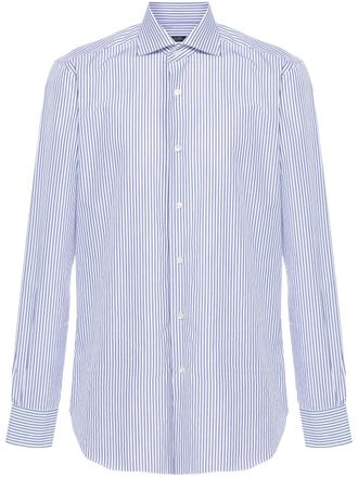 Barba Gestreept overhemd - Blauw