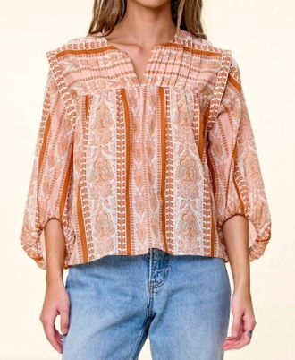 Cleobella Cintia V-Neck Top In Miramar Print