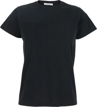 The Row T-shirt met ronde hals en korte mouwen - Dames - T-shirts - Zwart - M - Tops