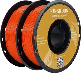 OEM Filamento Para Impresi&oacute;n 3d, Material Petg, Forma S&oacute;lida, 2 Rollos, Naranja