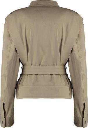 Bottega Veneta Womens Jacket Zipped Cotton Sand Polyamide