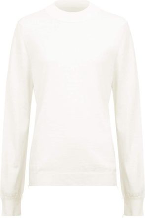 Maison Margiela ribbed-edge wool sweater - men - Wool - L - White