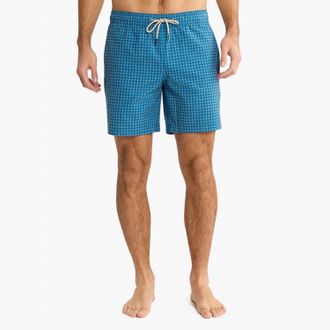 Fair Harbor The Bayberry Trunk - 7 In Teal Sea Geo
