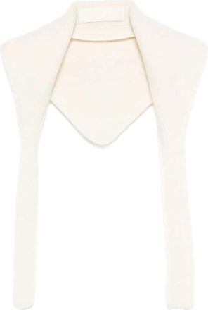 Jacquemus Lcharpe Fringed Logo Scarf