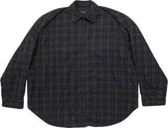 Balenciaga Shirts - Dames - Overhemden - Grijs - XS - Katoen - Overhemden