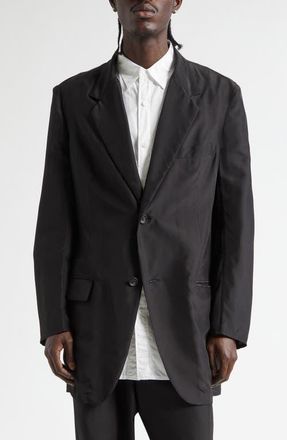 Yohji Yamamoto Silk Jacket in Black at Nordstrom, Size 4