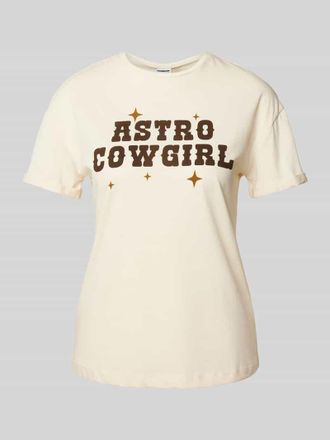 Noisy May T-Shirt mit Statement-Print Modell BRANDY in Offwhite, Gr&ouml;&szlig;e M