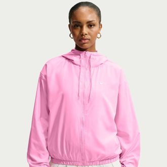 Nike Womens Nike Sportswear Loose Hooded UV Jacket in Pink | IM8161-621