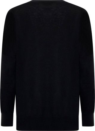 Blanca Vita Womens Sweater Long Sleeves Black Wool