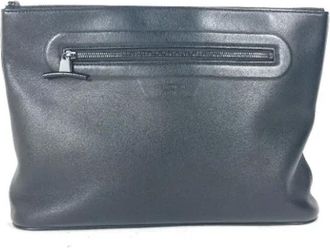 Louis Vuitton Tweedehands leren Louis Vuitton tassen - Dames - Vintage Clutch - Zwart - ONE Size - Leer - Vintage