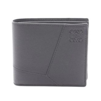Loewe Pre-owned Wallets, female, Black, Size: ONE SIZE Pre-owned Puzzle Bifold Coin Wallet
