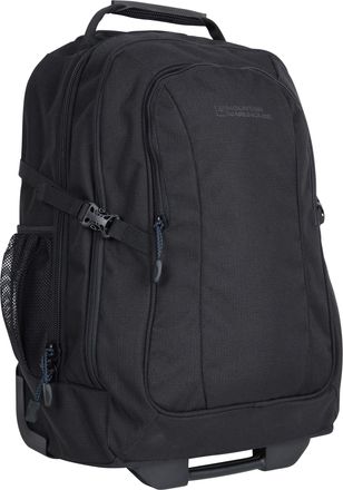 Mountain Warehouse Voyager Unisex Wheelie Rucksack with Concealed Straps Everyday Backpack Black - One Size