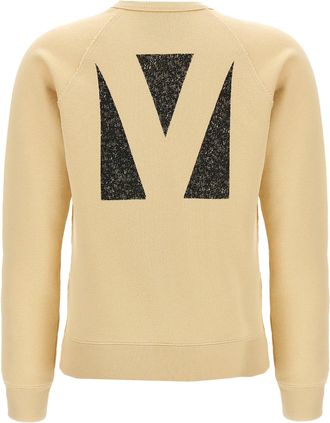 Valentino Garavani Womens Beige Cotton Sweatshirt Clothing