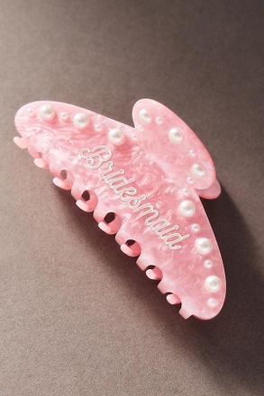 Untamed Petals Bridesmaid Pearl Claw Clip