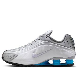Nike Shox R4 Metallic Silver White Blue Lagoon HQ1988-005