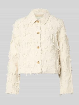 Moss Copenhagen Regular Fit Jacke aus Viskose-Mix Modell Kornelie in Beige, Gr&ouml;&szlig;e XL