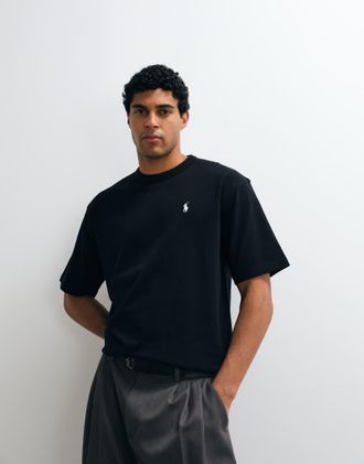 Polo Ralph Lauren t-shirt relaxed fit con logo icon nero