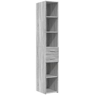vidaXL Credenza Grigio Sonoma 30x42,5x185 cm in Legno Multistrato - Vidaxl